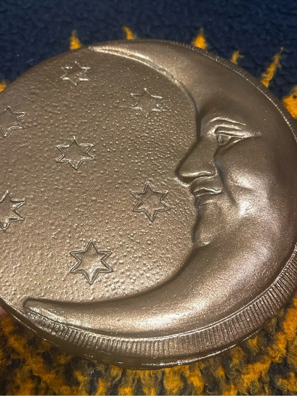 Vintage 90s Celestial Moon Gold Gallery Wall Decor Whimsigoth Witchy HTF 7”